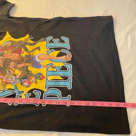One Piece Anime Men's Black Short Sleeve Graphic Print Crew Neck T-Shirt SZ S L - Picture 6 of 9